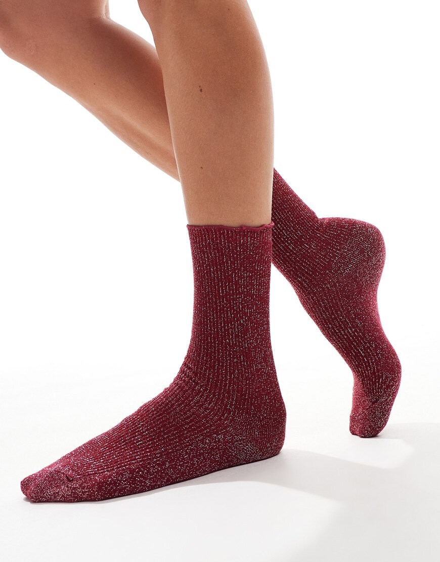 Red flecked socks