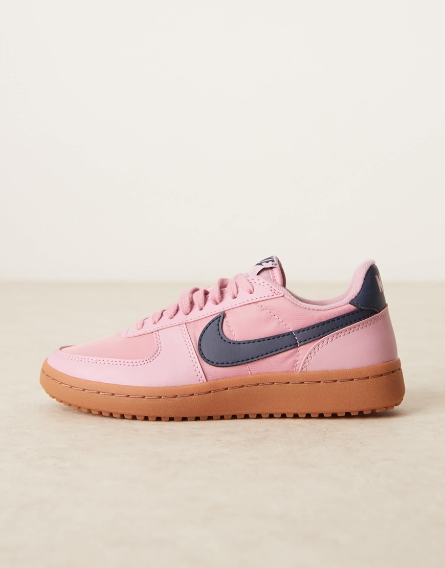Nike Field General trainers in pink and navy | ASOS Style Feed
