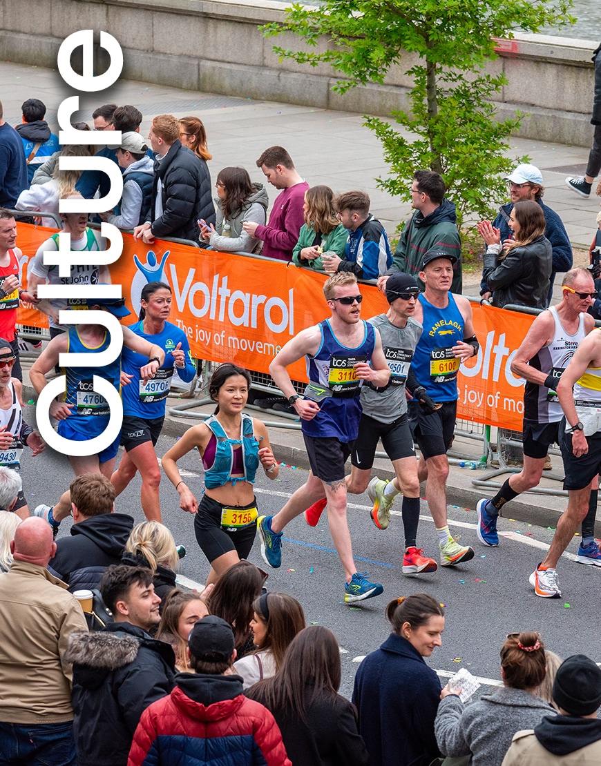 Runners at the London Marathon