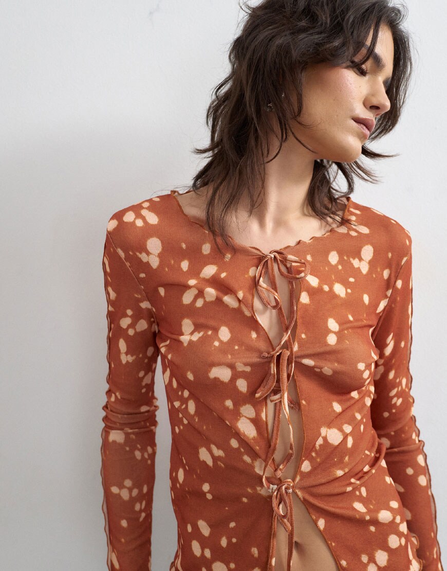model wearing deer print top| ASOS Style Feed