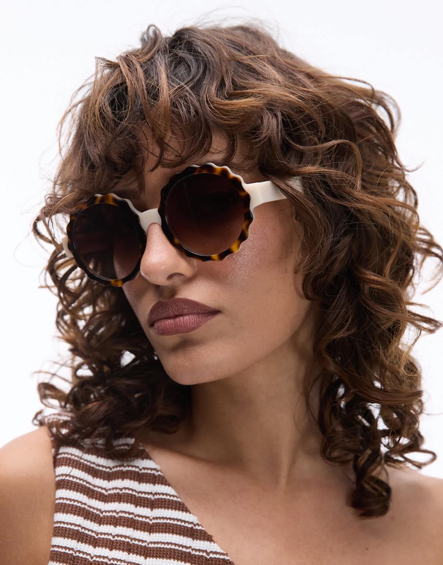 Model wearing sunglasses