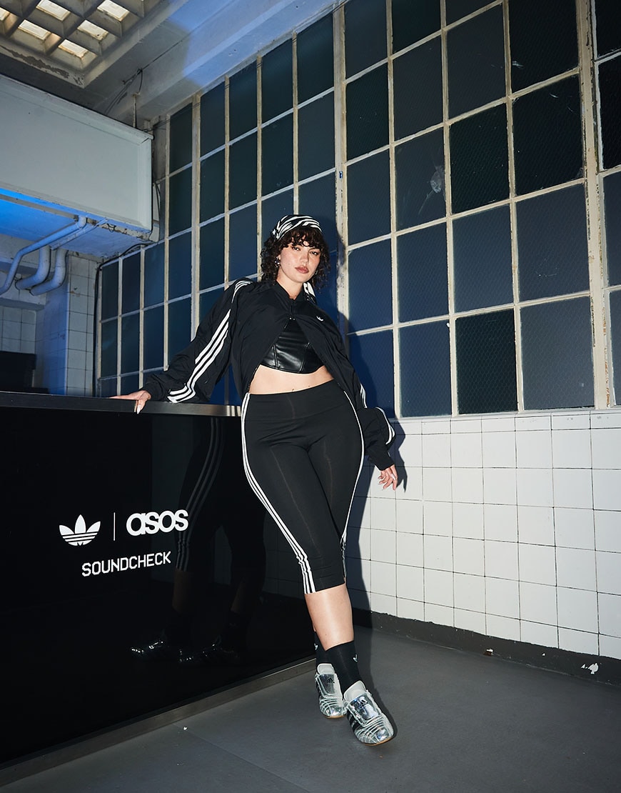 Woman wearing black and white adidas Originals | ASOS Style Feed