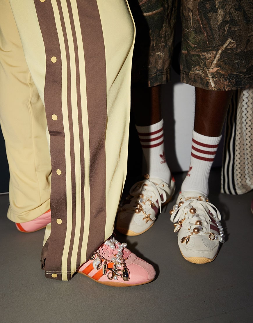 Adidas Originals low profile pink and white sneakers | ASOS Style Feed