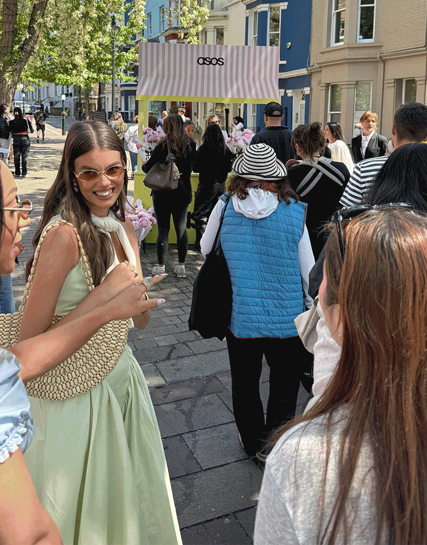 Gif of people attending the ASOS x House of CB launch event