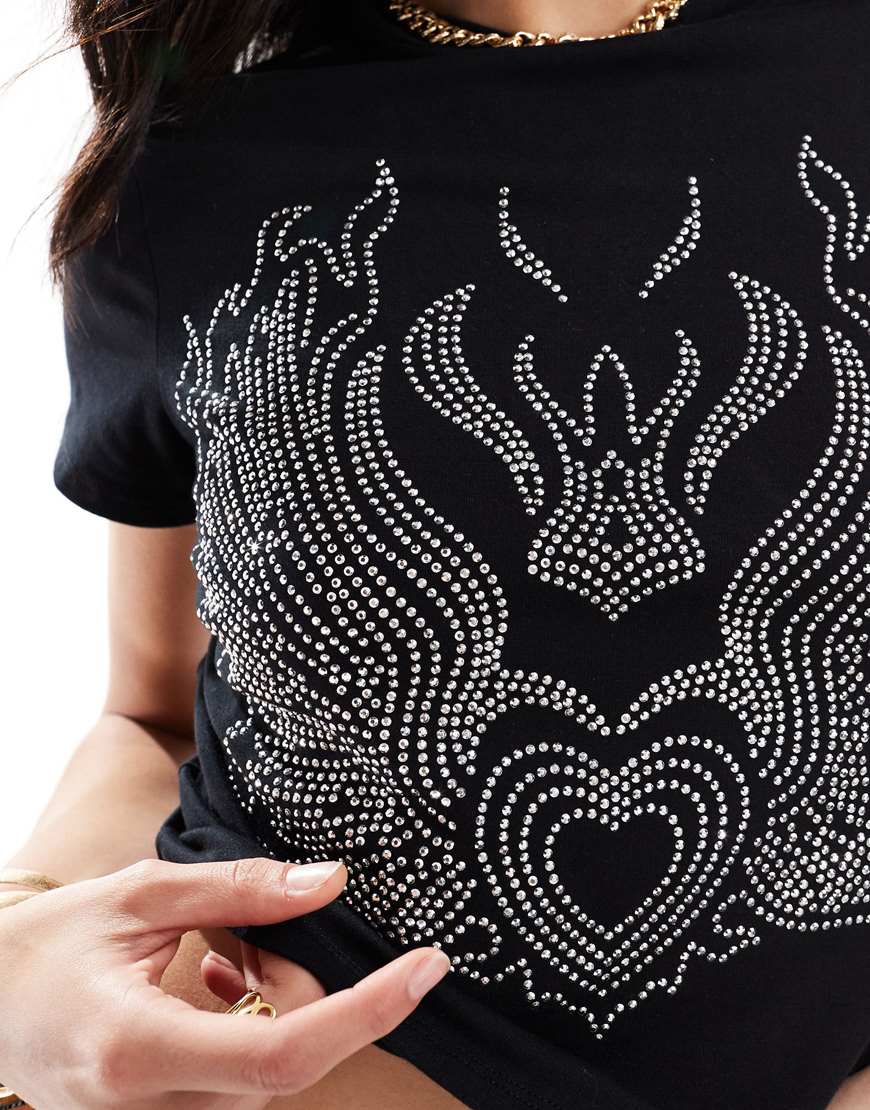 Embellished Heart T-shirt