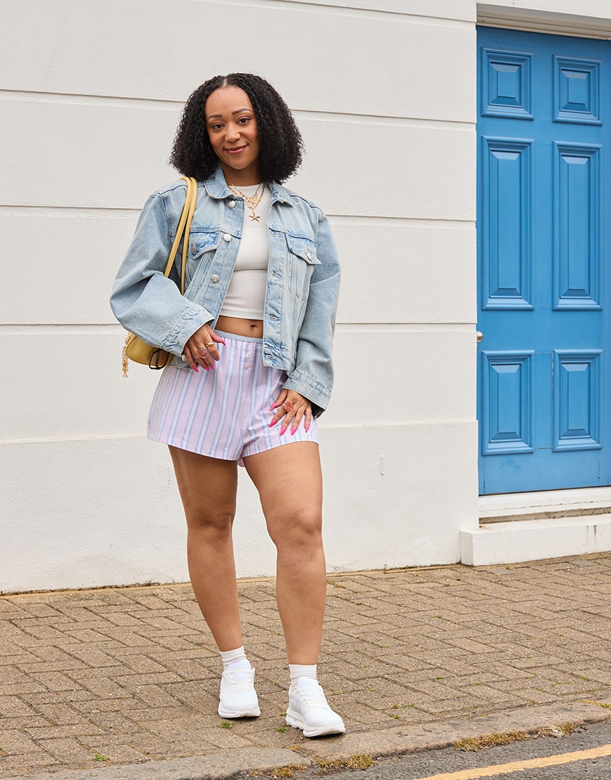 Tamara Wearing On Cloudzone Trainers in White