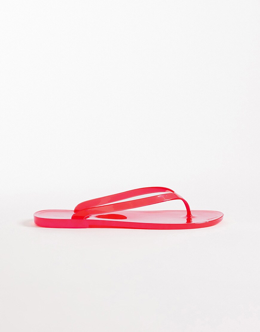 red jelly flip-flops|ASOS Style Feed