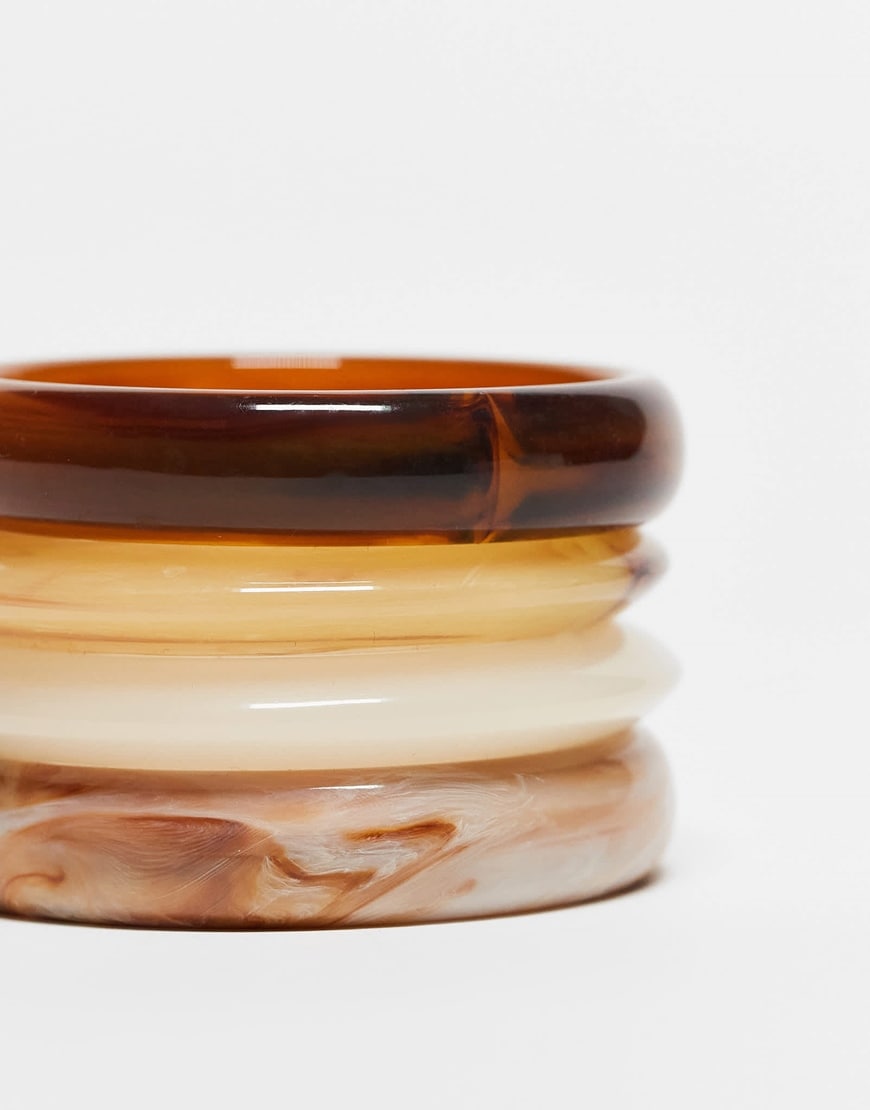 ASOS DESIGN Resin Bangles
