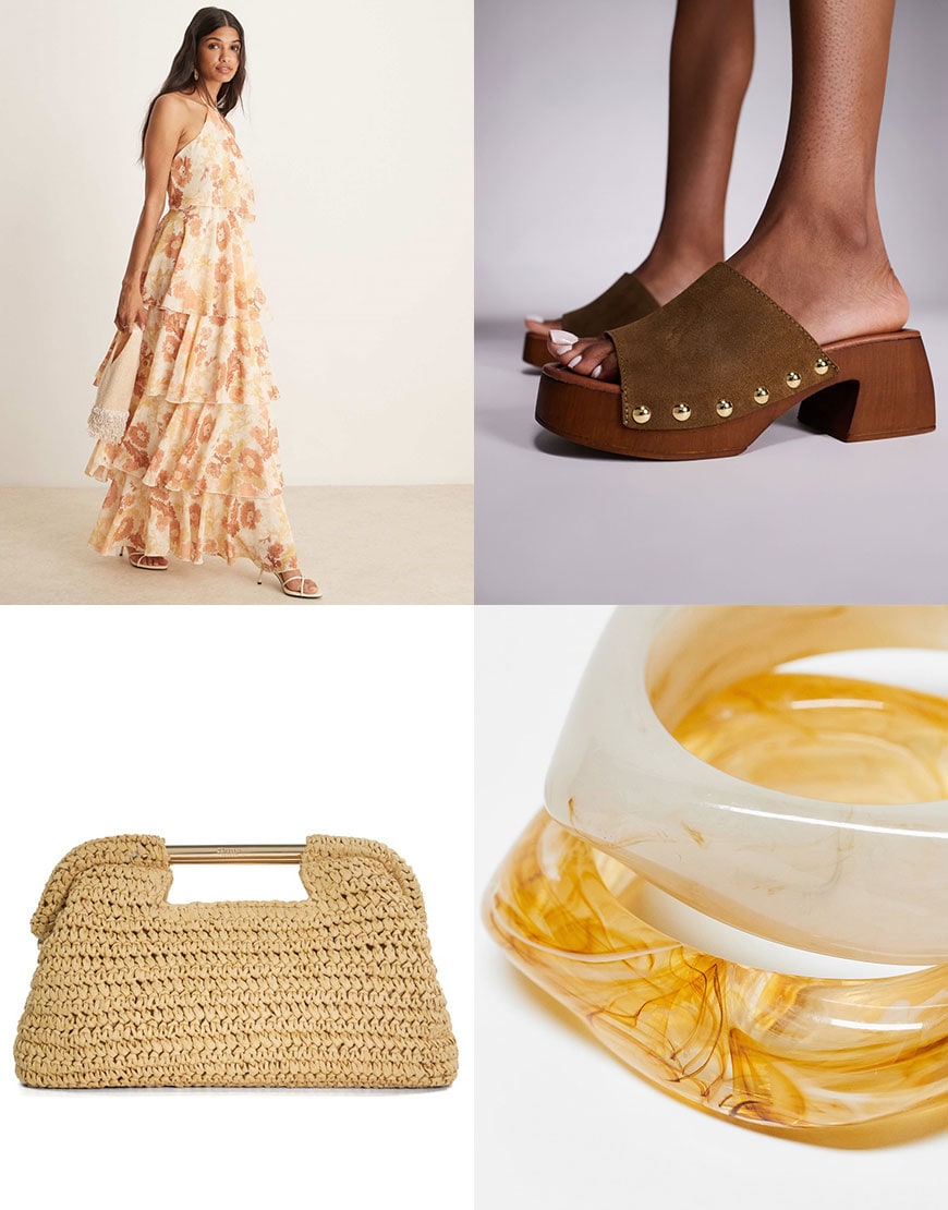 An Outfit Including Platform Clog Sandals