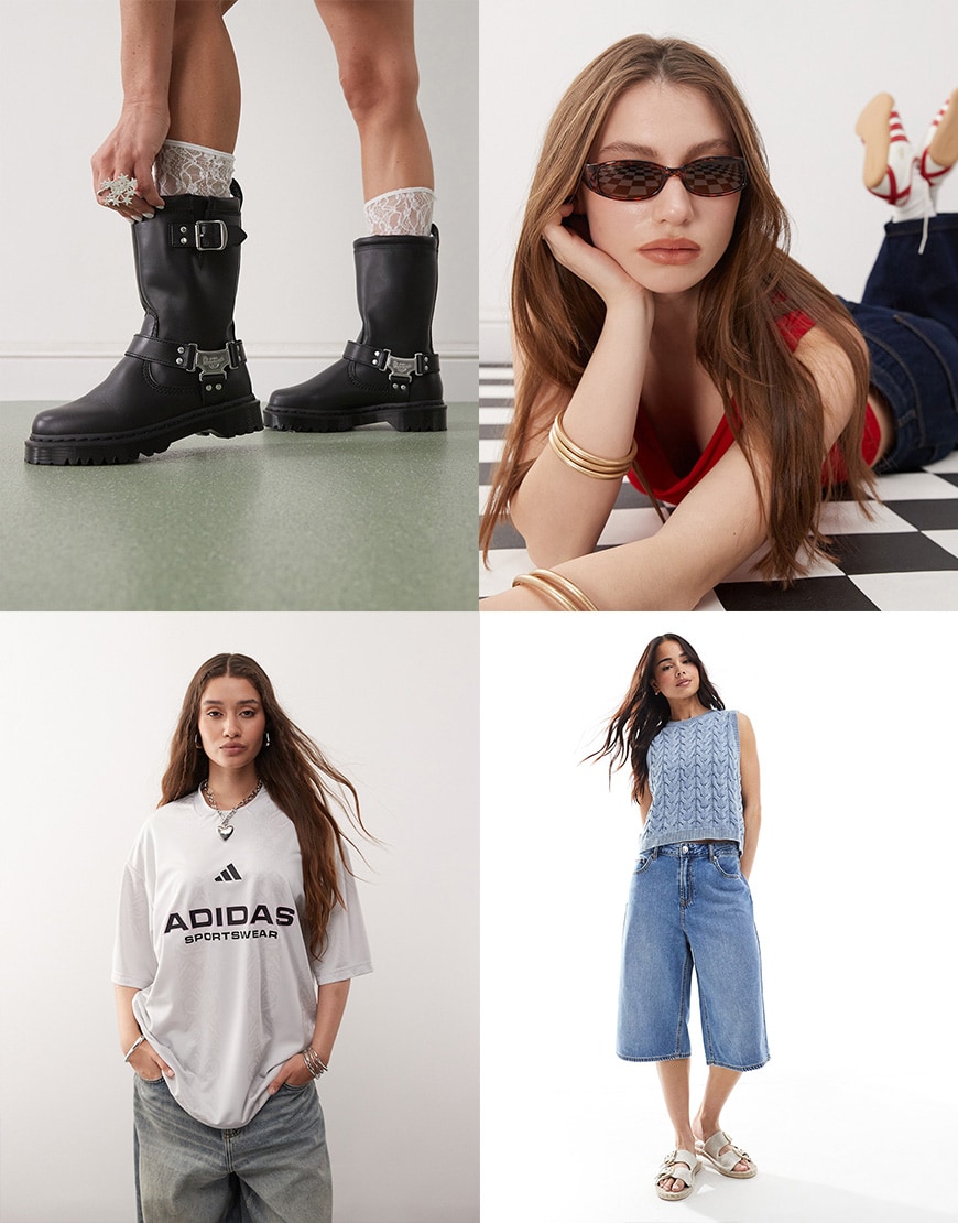 Woman wearing football shirt and jorts | ASOS Style Feed