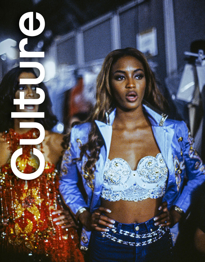 An Image Featuring Naomi Campbell From the Gianni Versace Exhibition