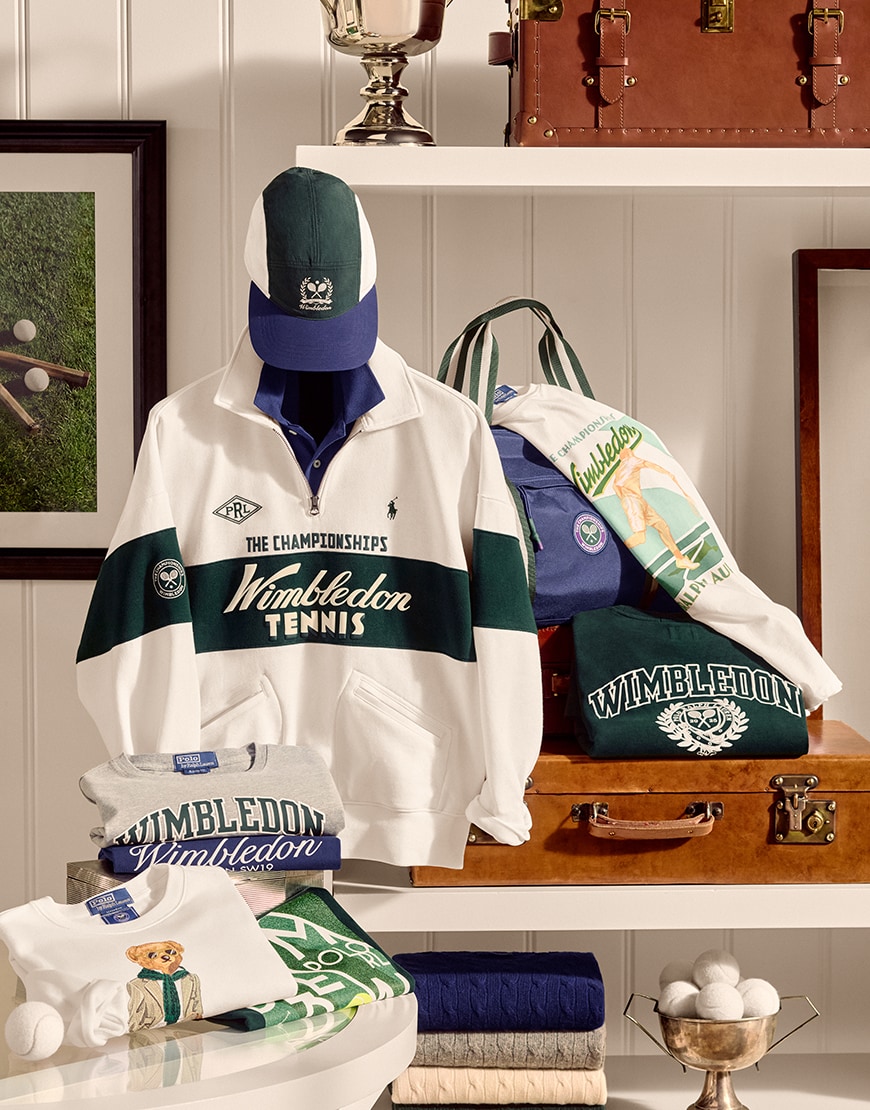 A sweatshirt from the Polo Ralph Lauren x Wimbledon collection