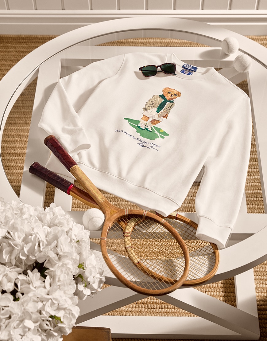 A sweatshirt from the Polo Ralph Lauren x Wimbledon collection