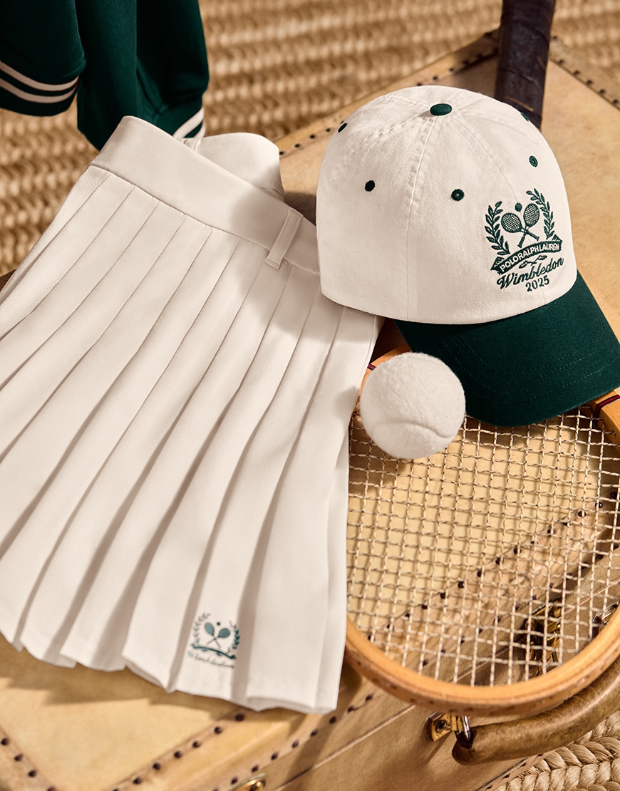 A tennis skirt from the Polo Ralph Lauren x Wimbledon collection