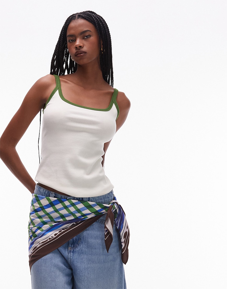 Model wearing scarf around waist | ASOS Style Feed