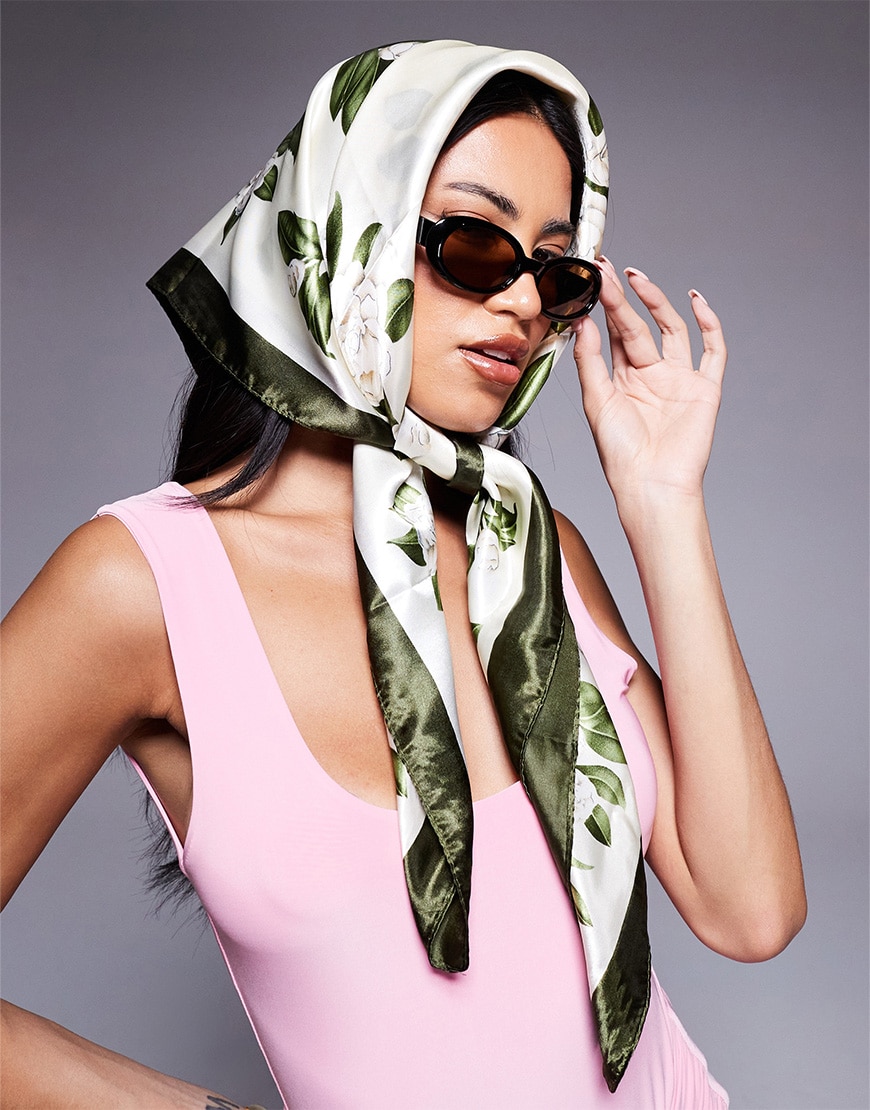 Model wearing head scarf | ASOS Style Feed