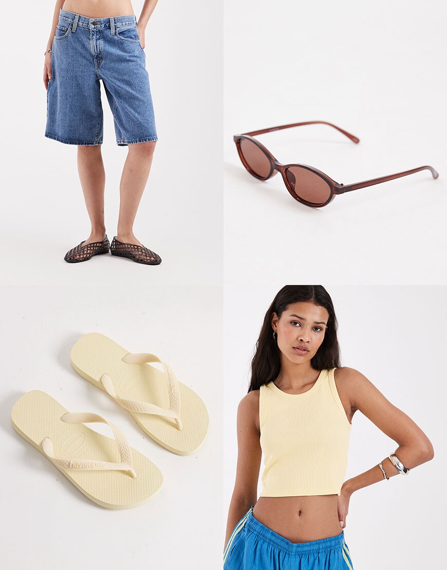An Outfit With Denim Jorts