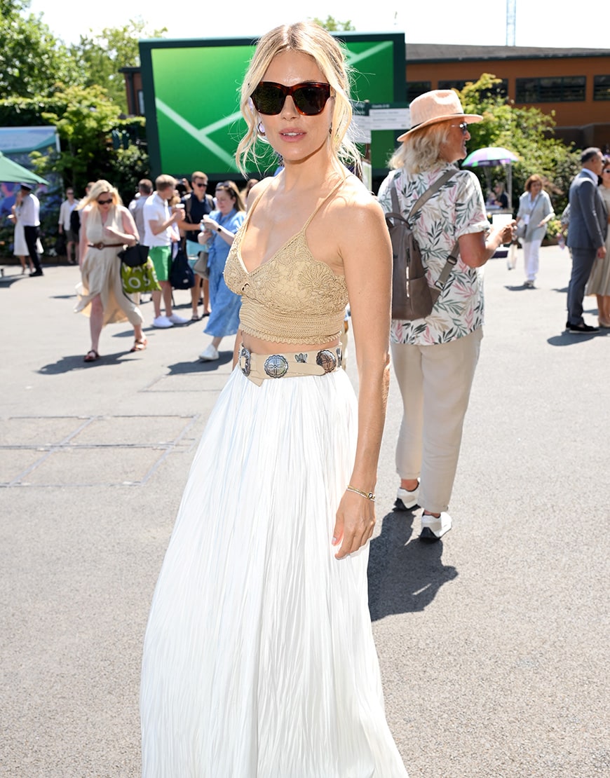 Sienna Miller at Wimbledon 2025 | ASOS Style Feed