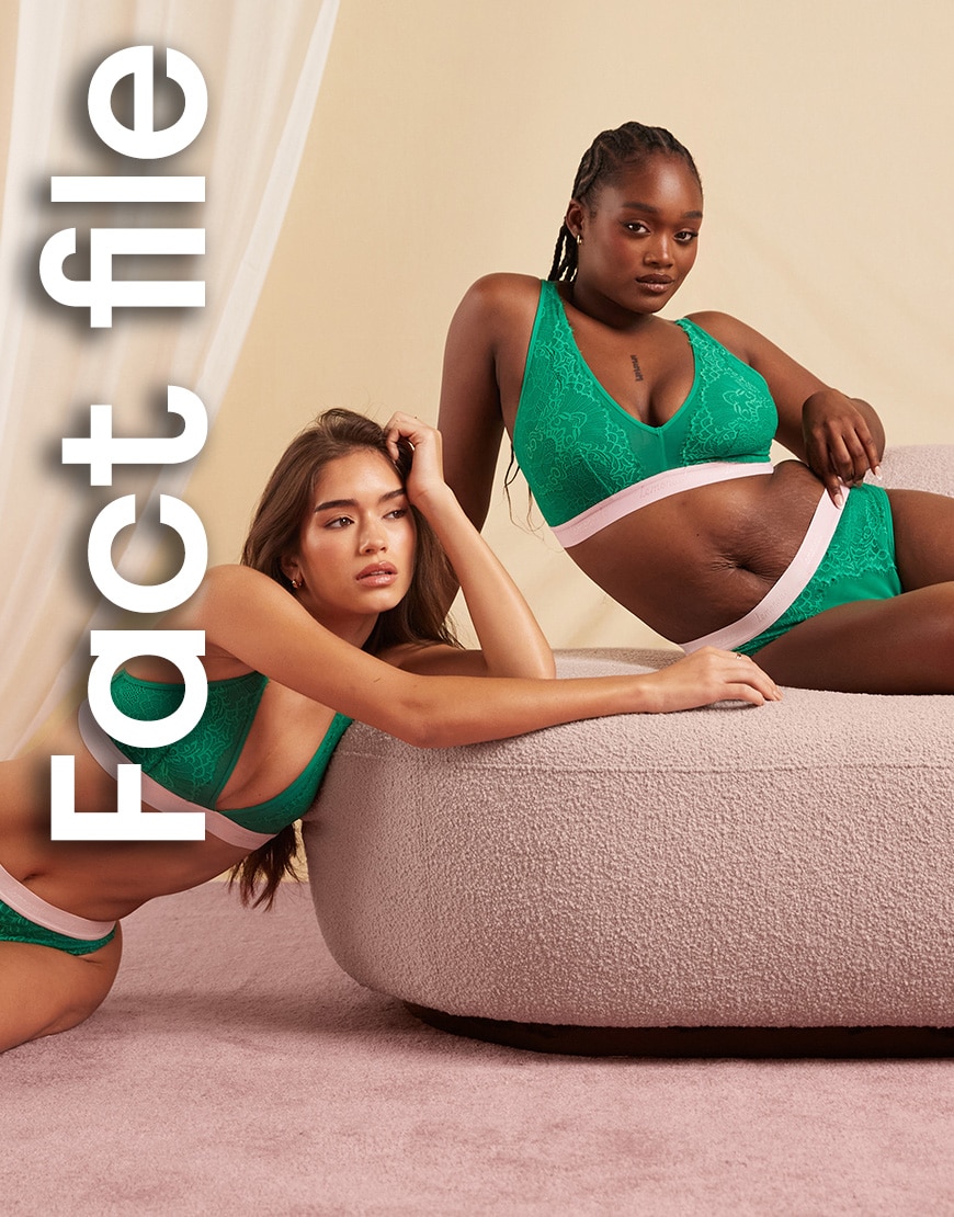 Models wearing green Lemonade Dolls underwear | ASOS Style Feed