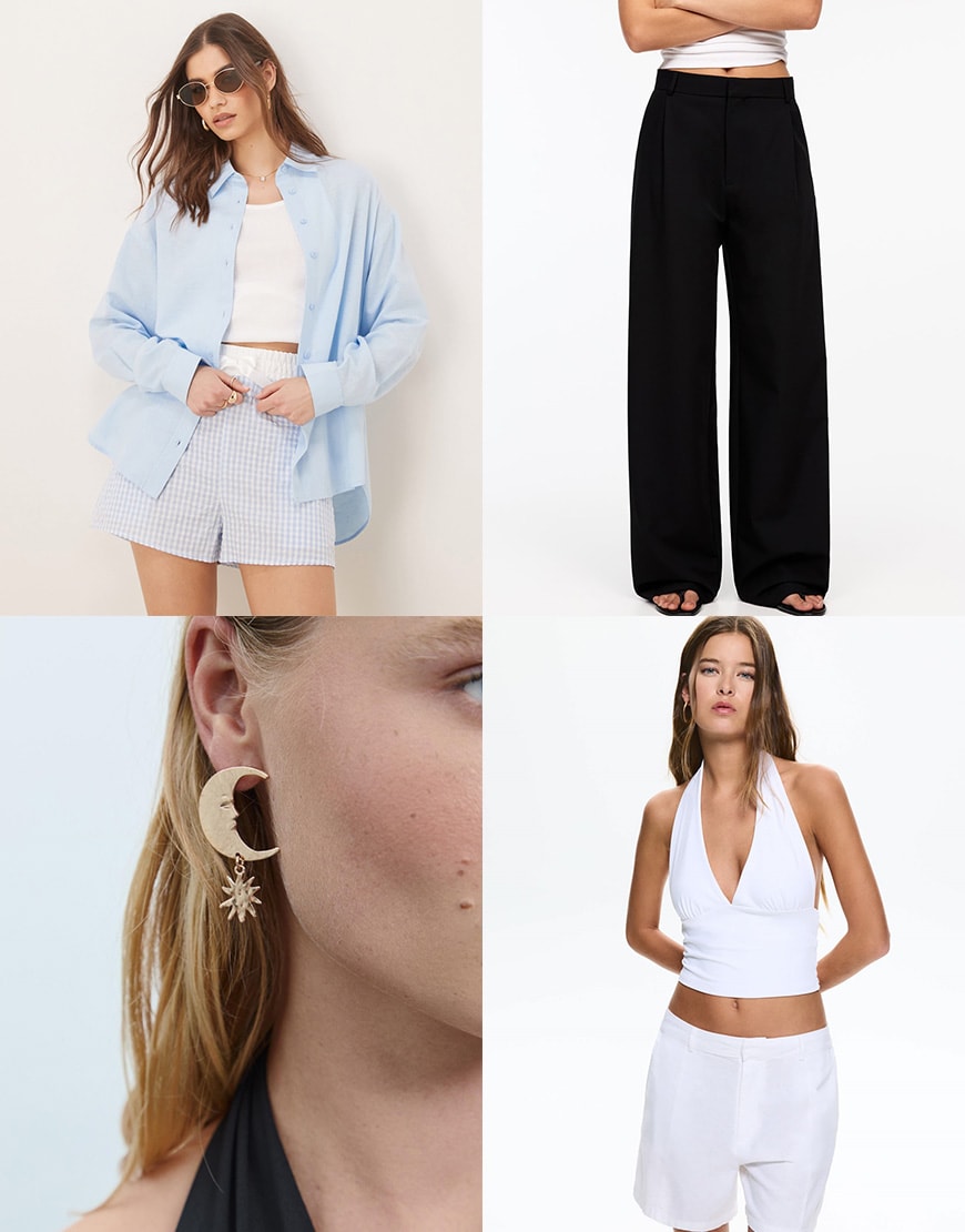 Collage of models wearing ASOS clothing