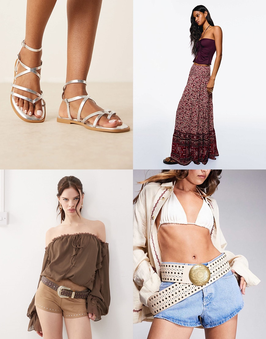 Collage of models wearing ASOS clothing