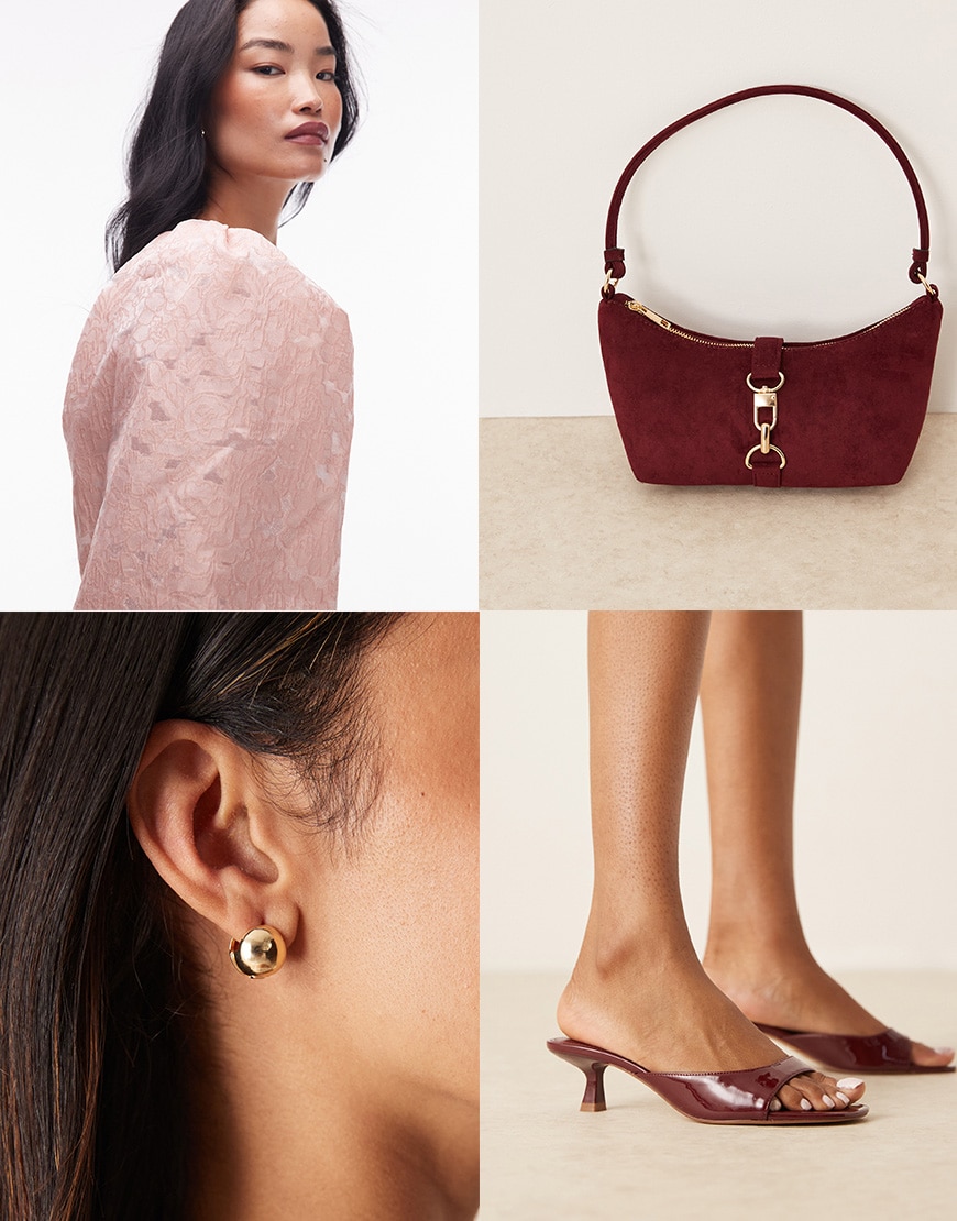 ASOS pink mini dress with. bag and shoes | ASOS Style Feed