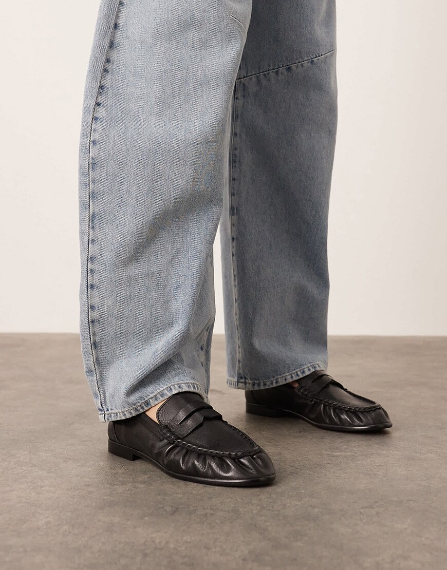 ARRANGE Premium leather loafer in black | ASOS Style Feed