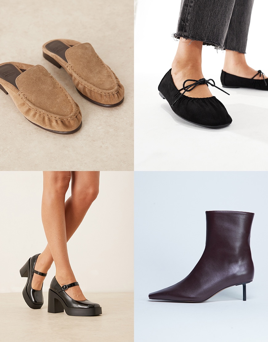 Collage of woman wearing ASOS shoes | ASOS Style Feed