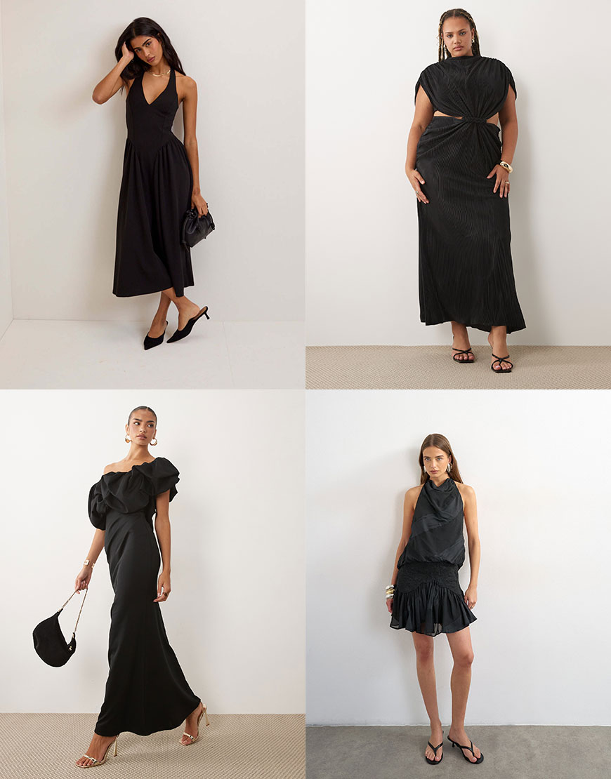 Black Wedding Guest Dresses