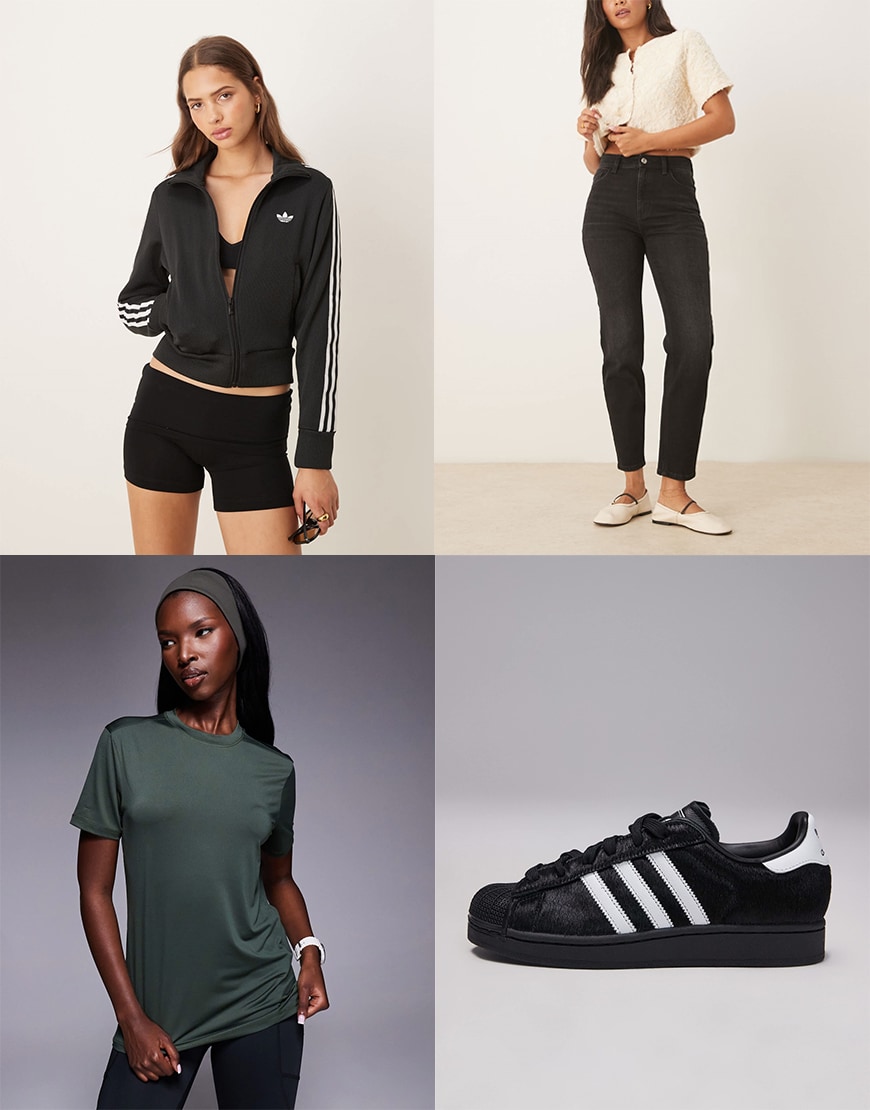 Collage of models wearing ASOS clothes