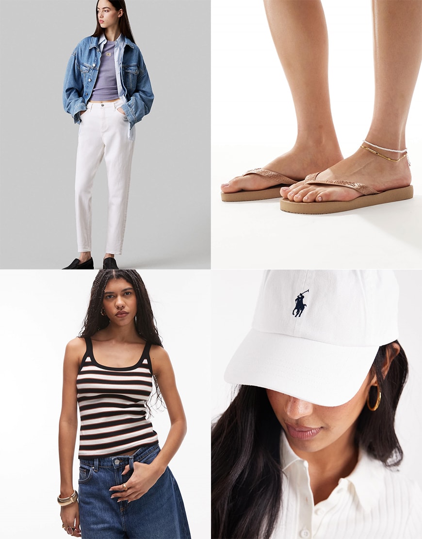 Collage of models wearing ASOS clothes