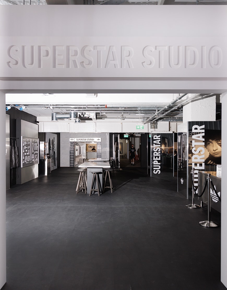 Superstar Studio space at the ASOS x Adidas party