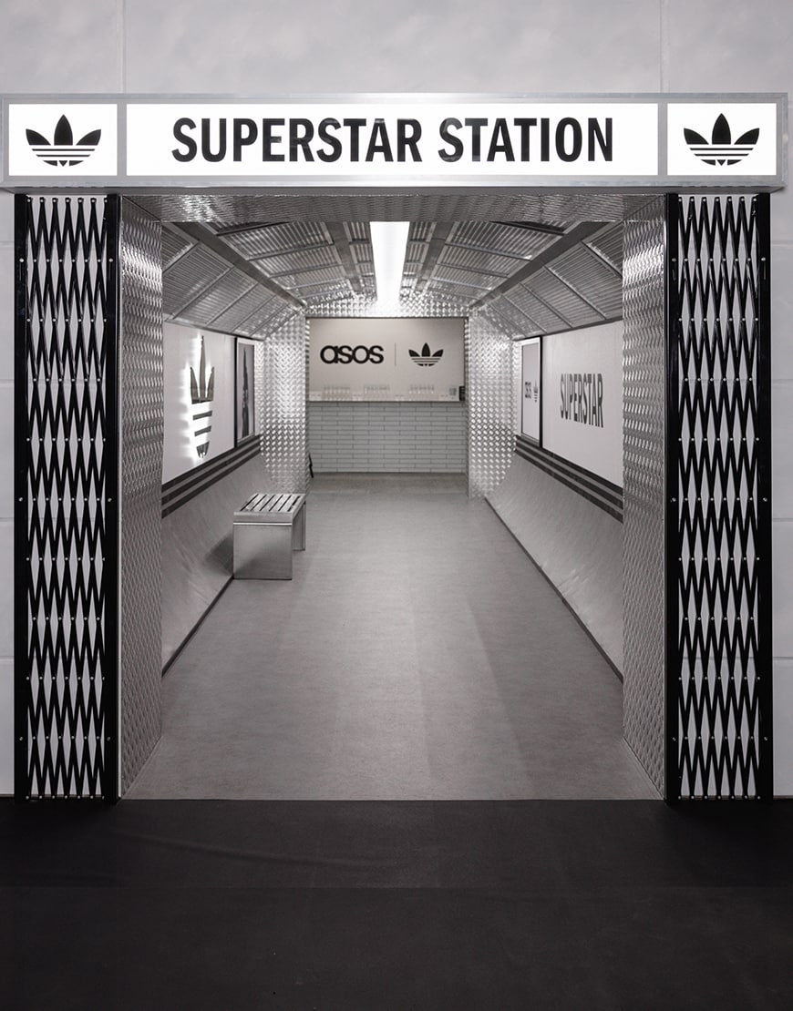 Superstar Station at the Adidas x ASOS event