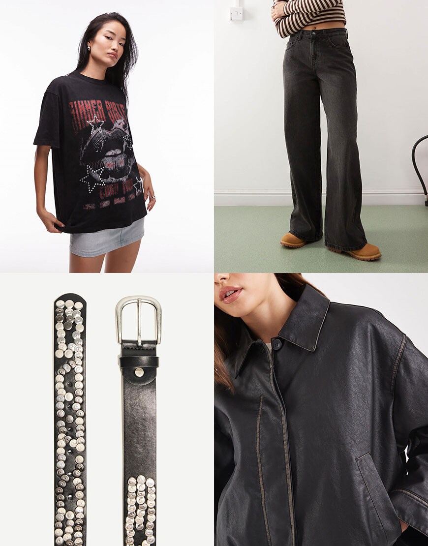 Collage of ASOS clothing