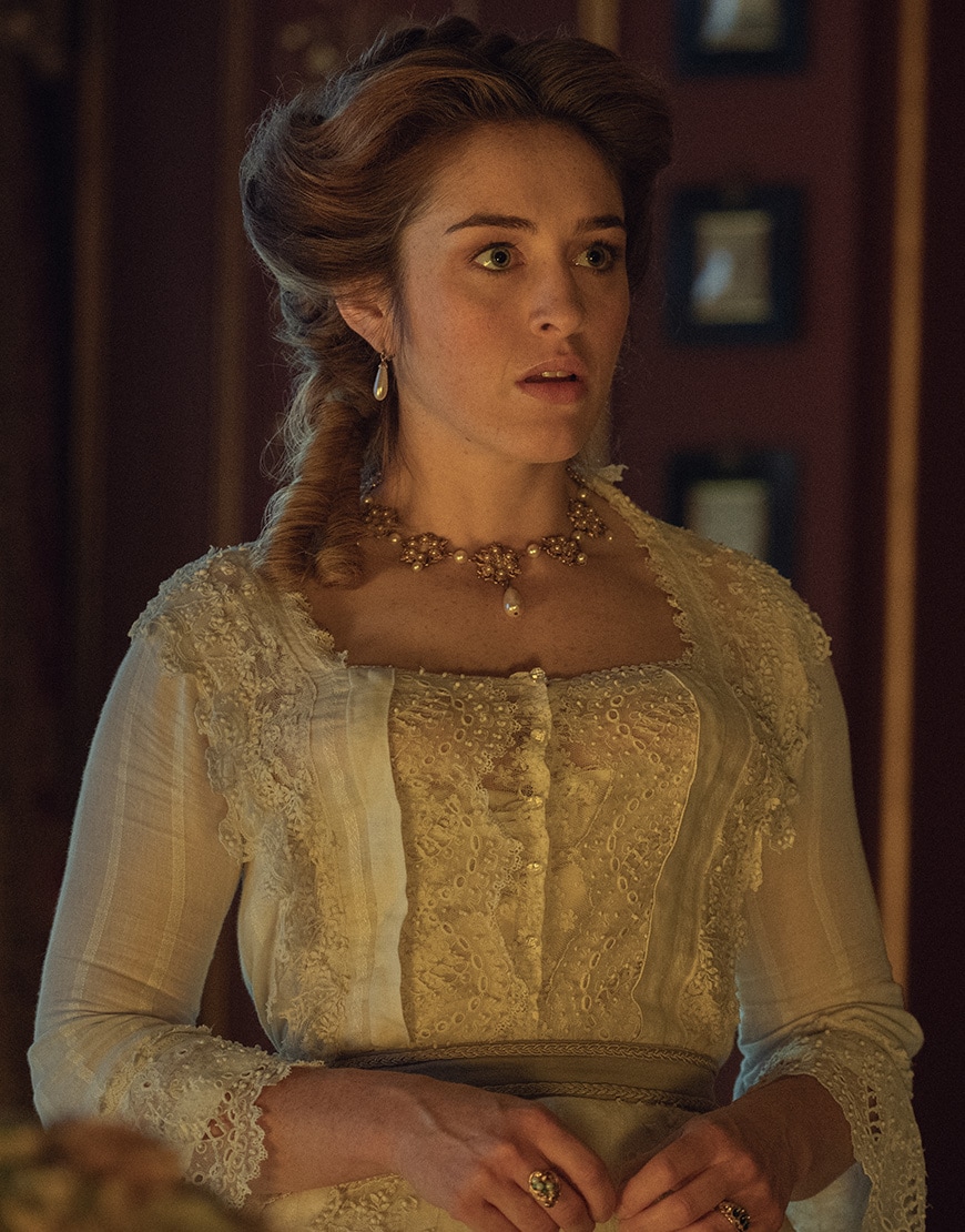 Danielle Galligan as Lady Olivia in Netflix's House of Guinness | ASOS Style Feed