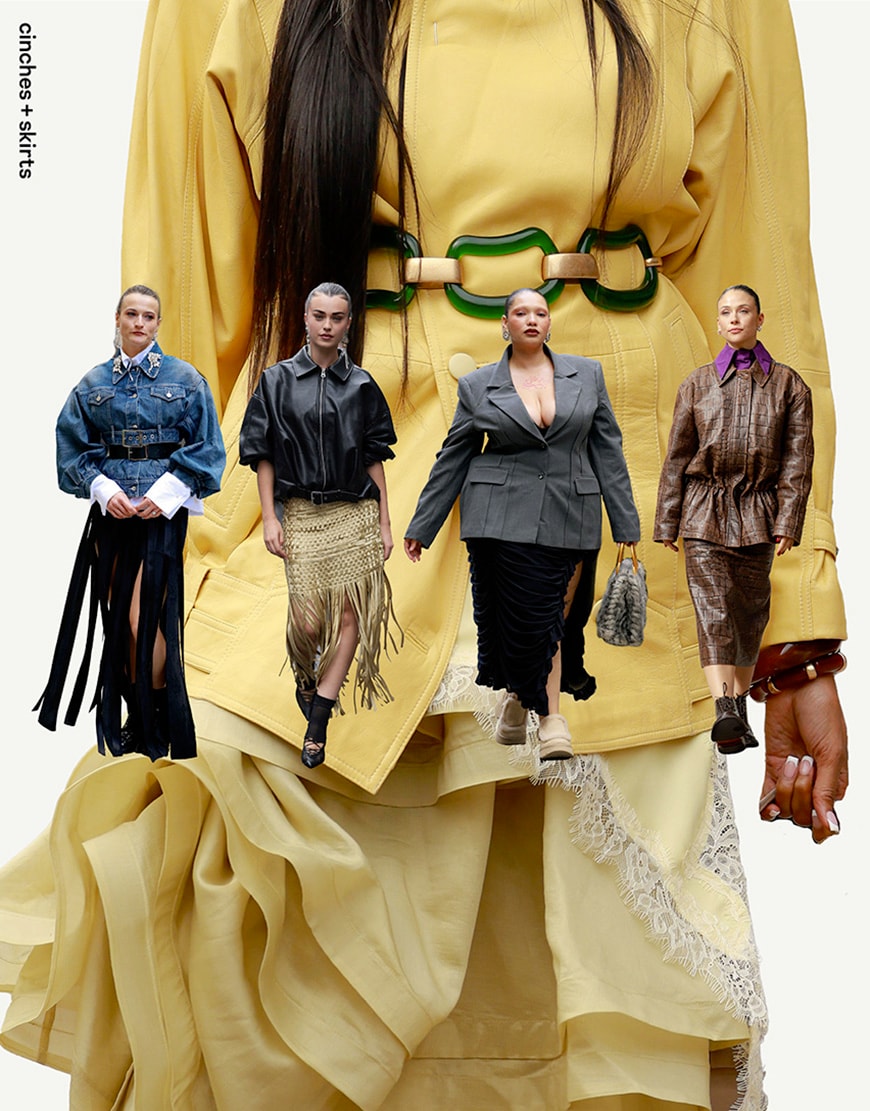 Collage of women wearing jackets and skirts | ASOS Style Feed