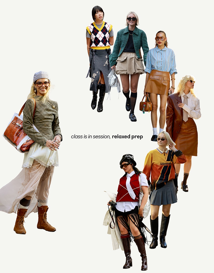 Collage of women wearing preppy fashion | ASOS Style Feed