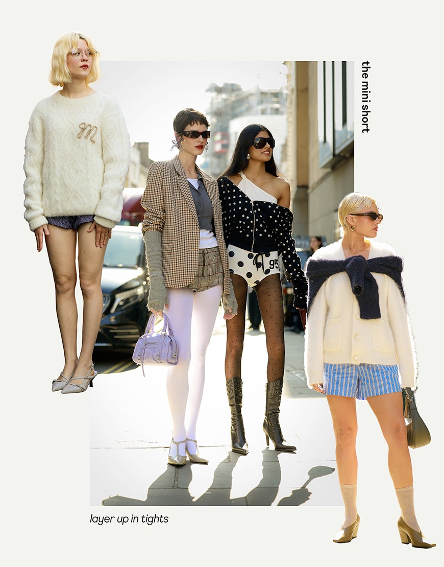 Collage of women wearing tights | ASOS Style Feed