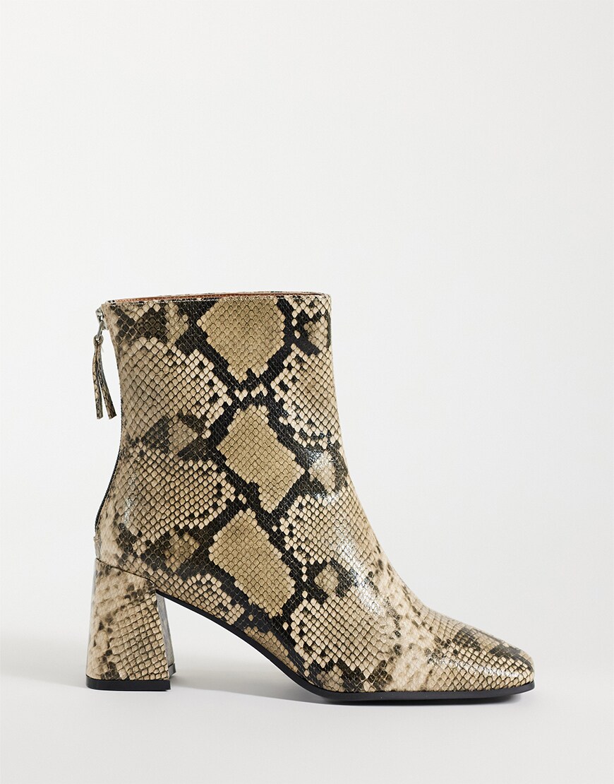 Snake print boots| ASOS Style Feed