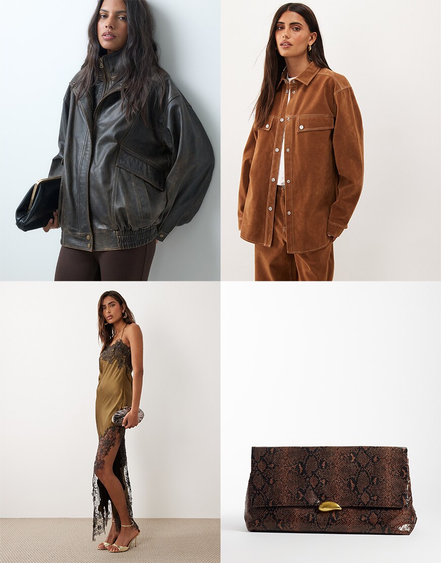Cowboy boots outfit collage| ASOS Style Feed