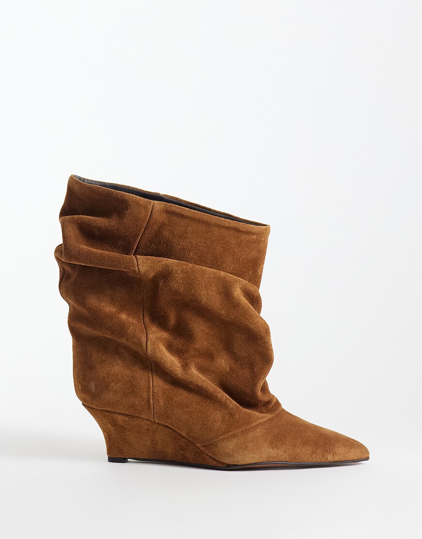 Brown slouchy boots| ASOS Style Feed