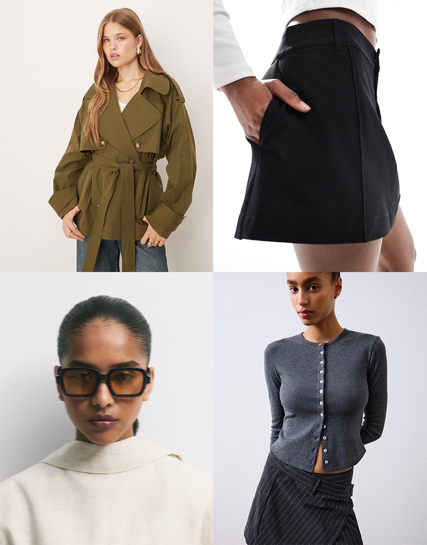 Collage of ASOS clothing