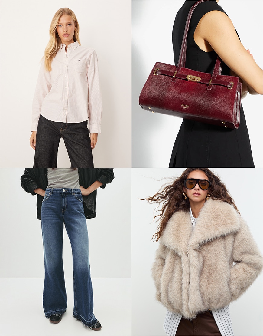 Collage of ASOS clothing