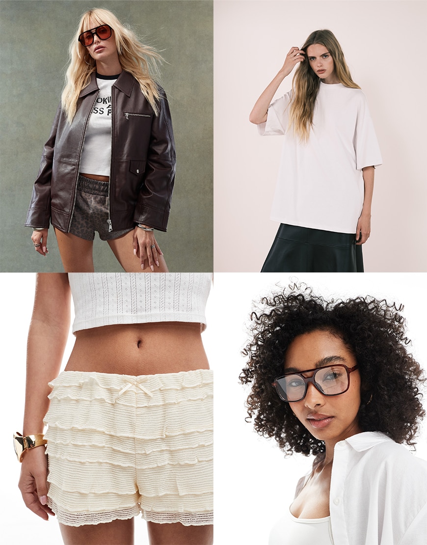 Collage of ASOS clothing