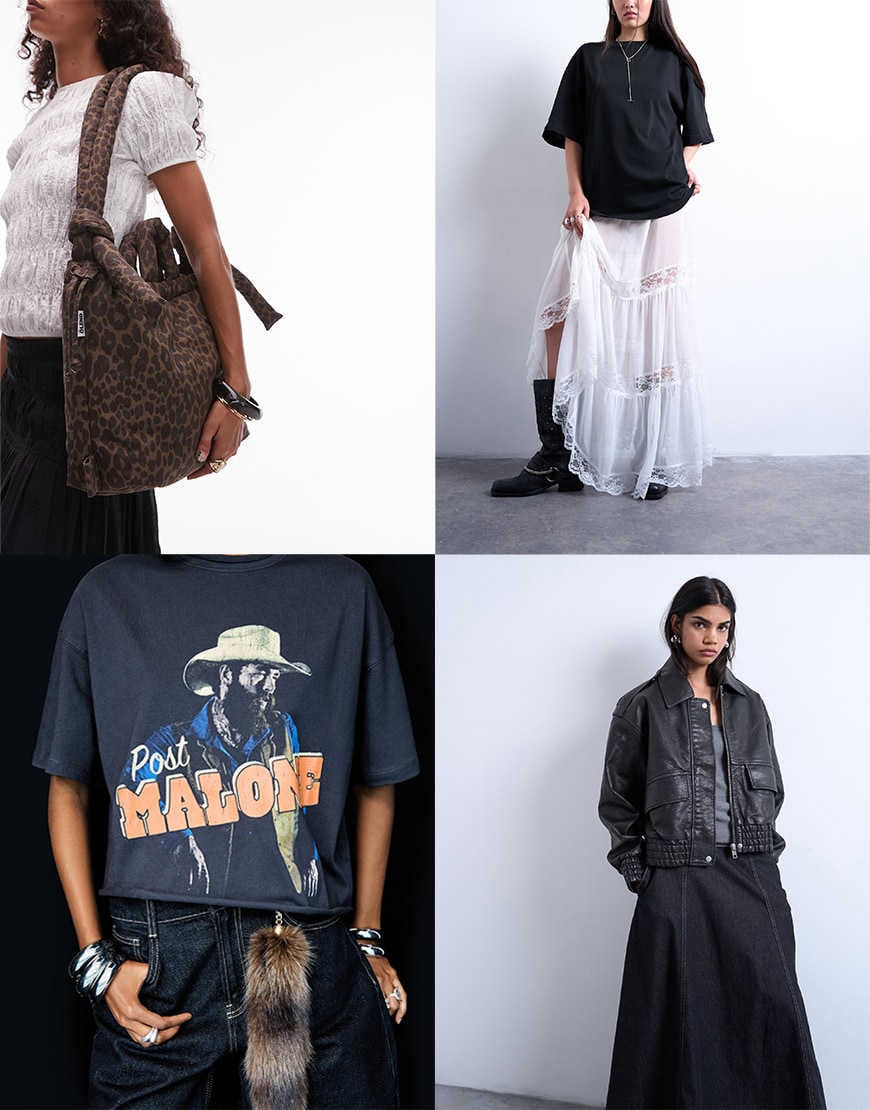 Collage of ASOS clothing