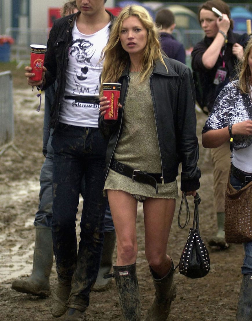 Kate Moss at Glastonbury Festival