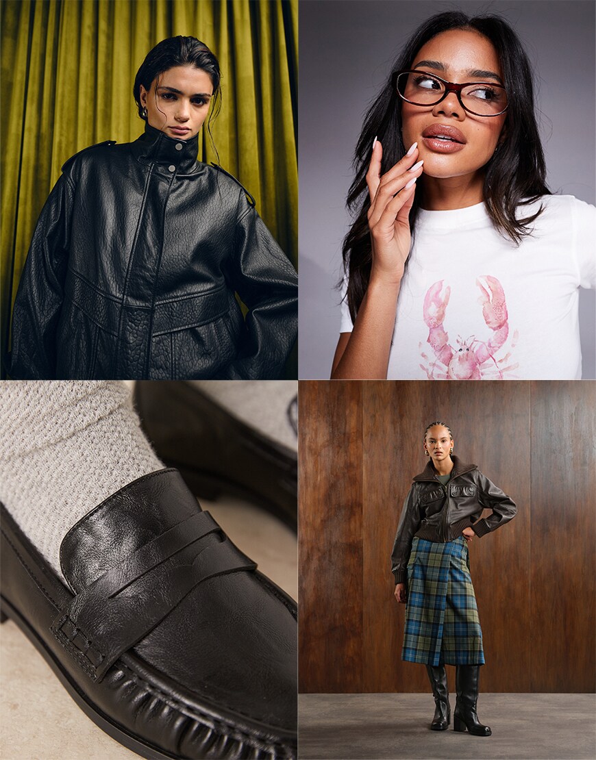 Collage of ASOS clothing