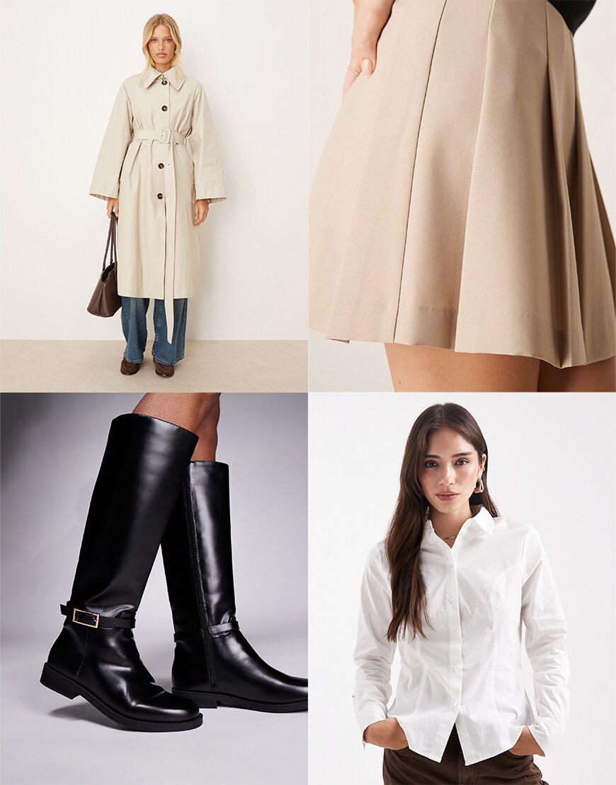 Collage of ASOS clothing