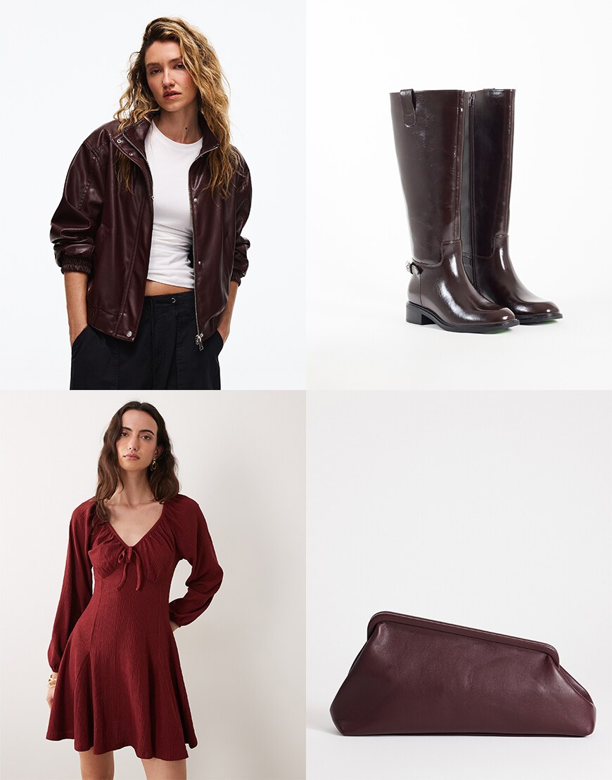 Collage of boots with dress | ASOS