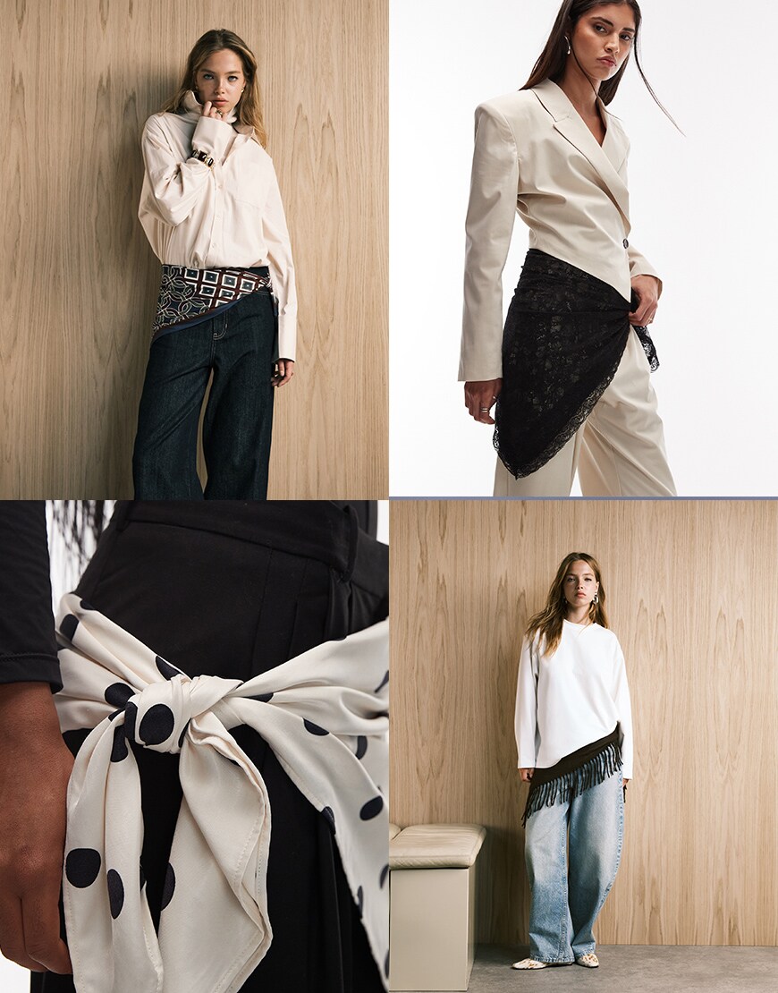 Scarf belt options | ASOS Style Feed